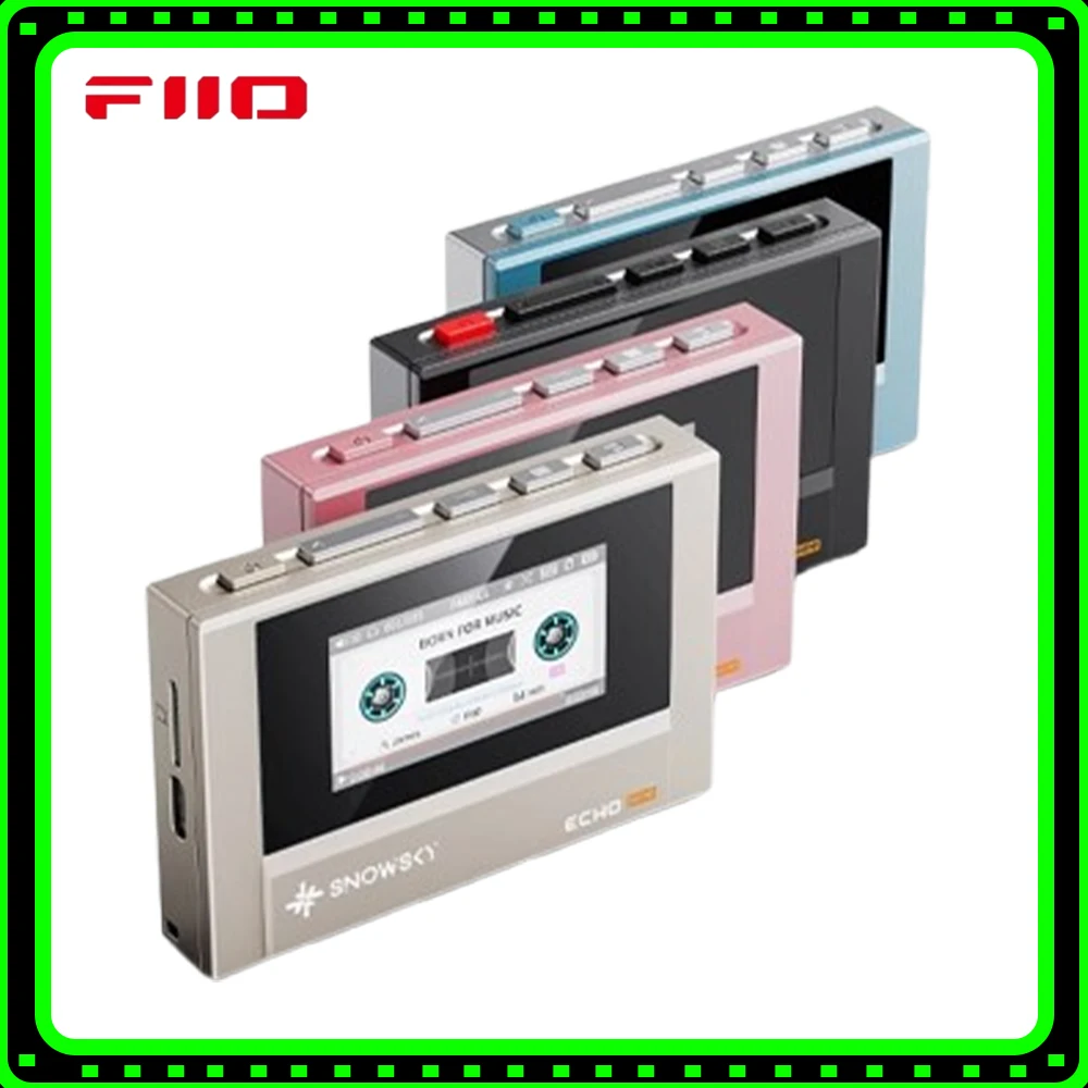FiiO SnowSky Echo مشغل موسيقى صغير بدون فقدان محمول بلوتوث مشغل MP3 مخصص نظام الإخراج المزدوج Dsd موسيقى Hifi هدايا الصوت