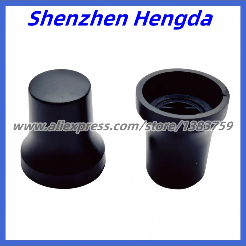 10 Pieces Plastic Half Shaft Knob Diameter 17.5mm Height 19.5mm Potentiometer Encoder Knob D-Shaped Inner Hole 6mm