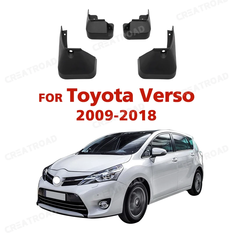 Car Mud Flaps For Toyota Verso 2009-2018 Mudflaps Splash Guards Mud Flap Mudguards Fender 2010 2011 2012 2013 2014 2015 2016