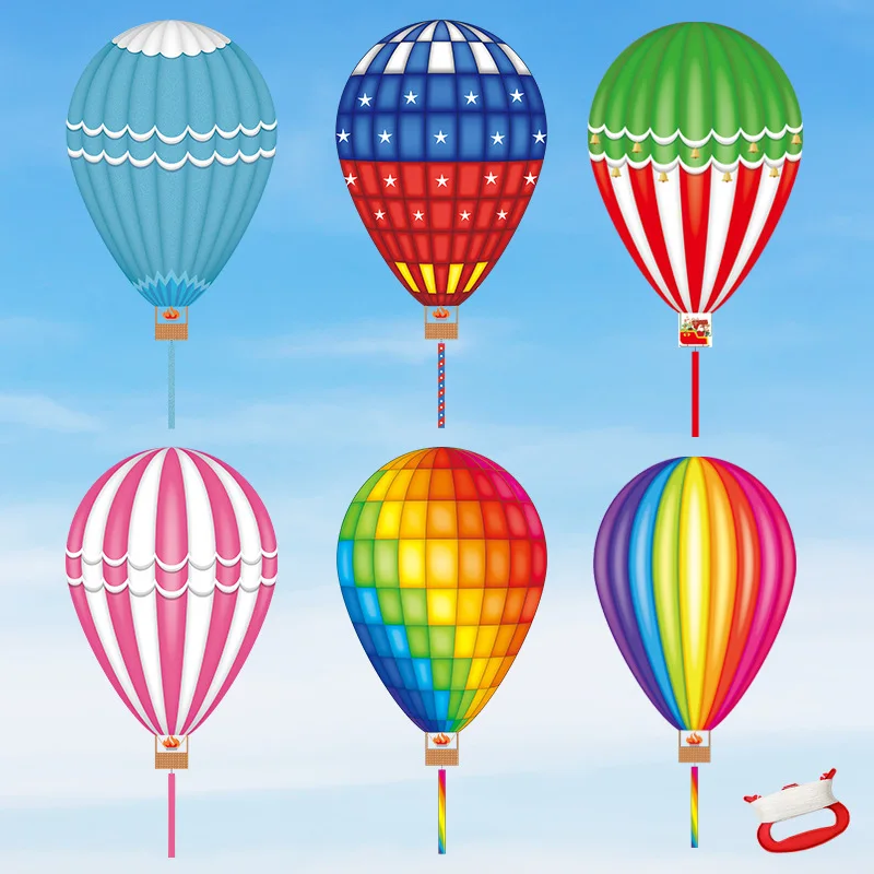 

Kite Grassland Kite Breeze to Fly Children Adult Hot Air Balloon Kites String Gingham Outdoor Fun Sports Game Toys