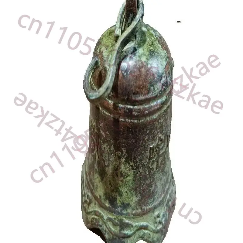 

Chinese Old Bronze, Ringing Bell, carved with ancient Buddhism inscriptions