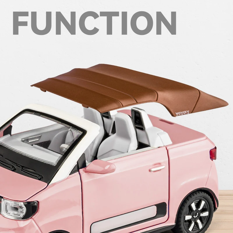 1:24 WuLing MINI HONGGUANG EV Liga Diecasts Modelo de Simulação de Metal carros Brinquedo de Praia barco a motor uma peça Venda Quente juguetes niños