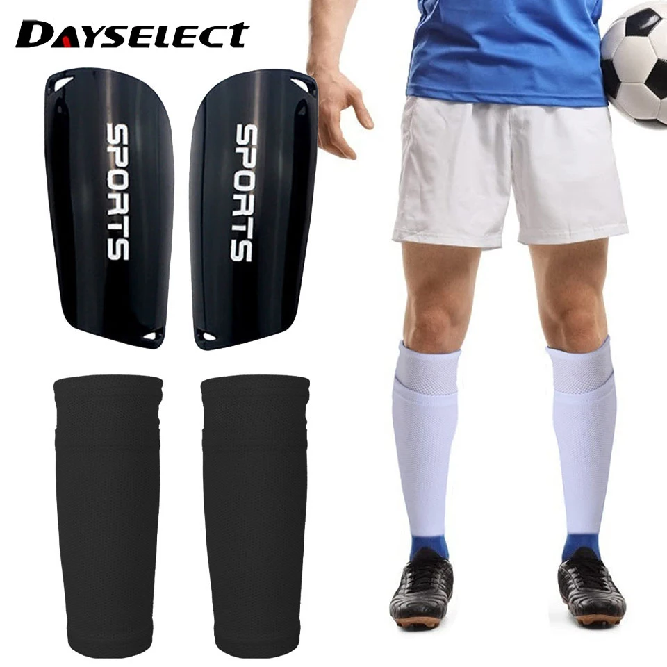 1Pair Soccer Football Shin Guard Teens Socks Pads  Support Professional Shields Legging Shinguards Sleeves For Adult Teens Child