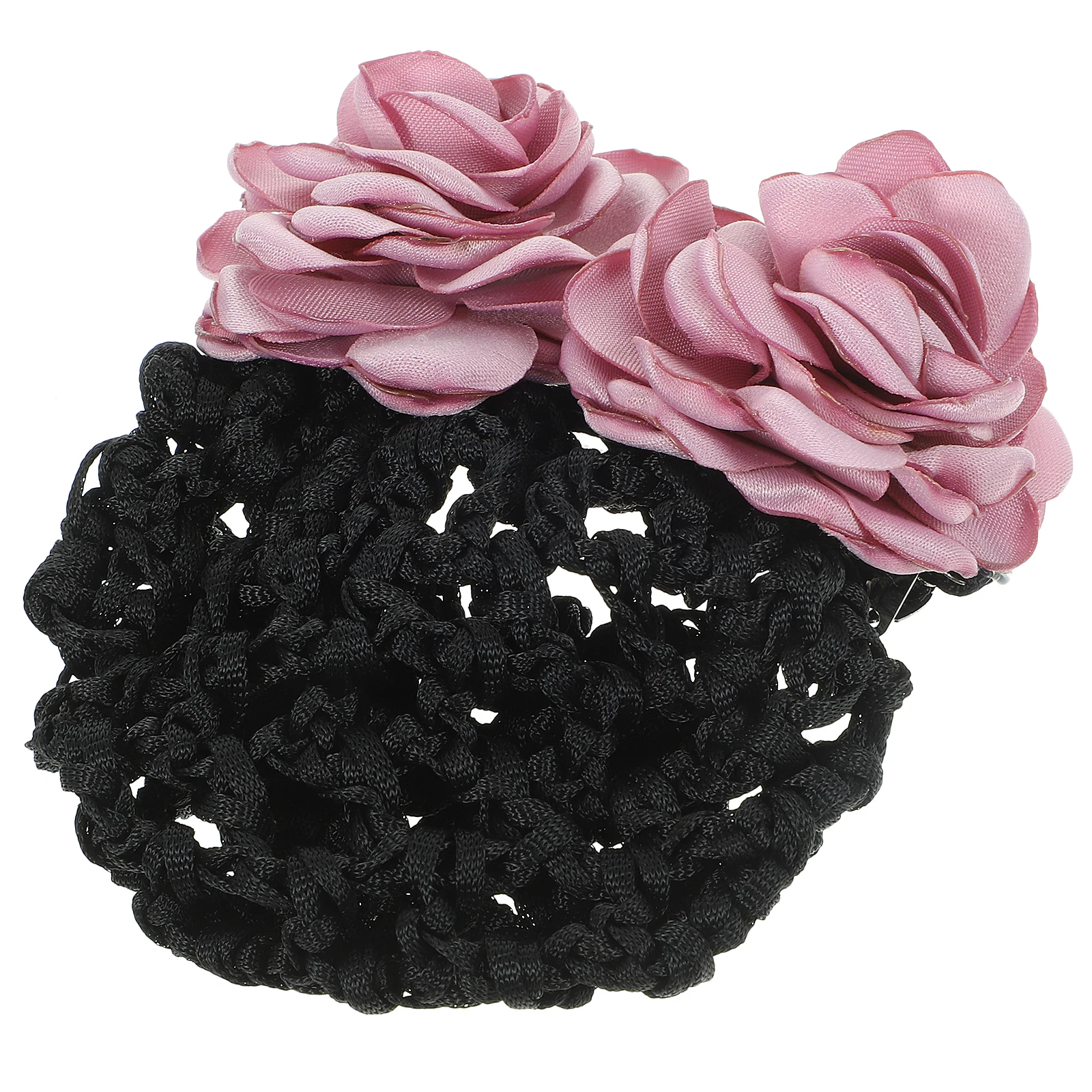 

Hairnets for Buns Women Bow Holder Ballet Girls Scarf Wraps Hair Nets Bun Net Pink Coarse Mesh Classic Elegant