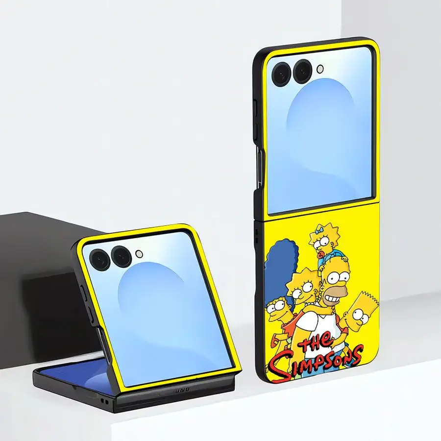 Phone Shell Case for Samsung Galaxy Z Flip 8 Z Flip6 Z Flip4 Z Flip 7 6 5 4 Z Flip5 ZFlip7 FE ZFlip8 S-Simpsons