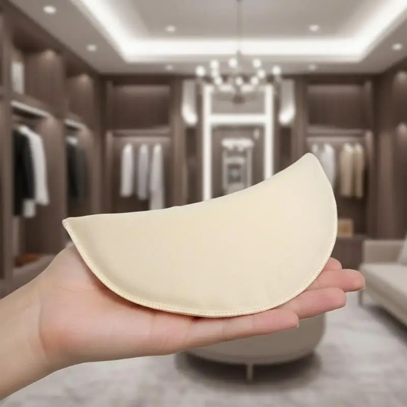 Shoulder Pads 35mm Thicken 1 Pair Sponge Black White Nude Comfortable for Tailors Seamstresses DIY Suit Dress Shoulder Enhancer