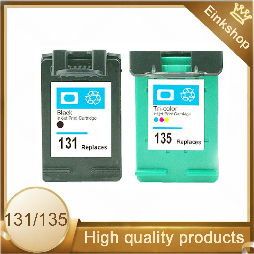 

einkshop Compatible For hp 131 135 Ink Cartridge for hp Deskjet 460 5743 5940 5943 6843 photosmart 2573 2613 PSC1600 2350printer