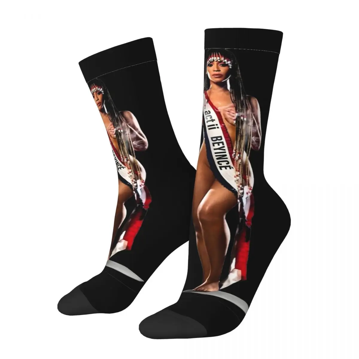 

Beyonce Cowboy Carter Ablum Socks Men Women Polyester Casual Socks Novelty Spring Summer Autumn Winter Socks Gift