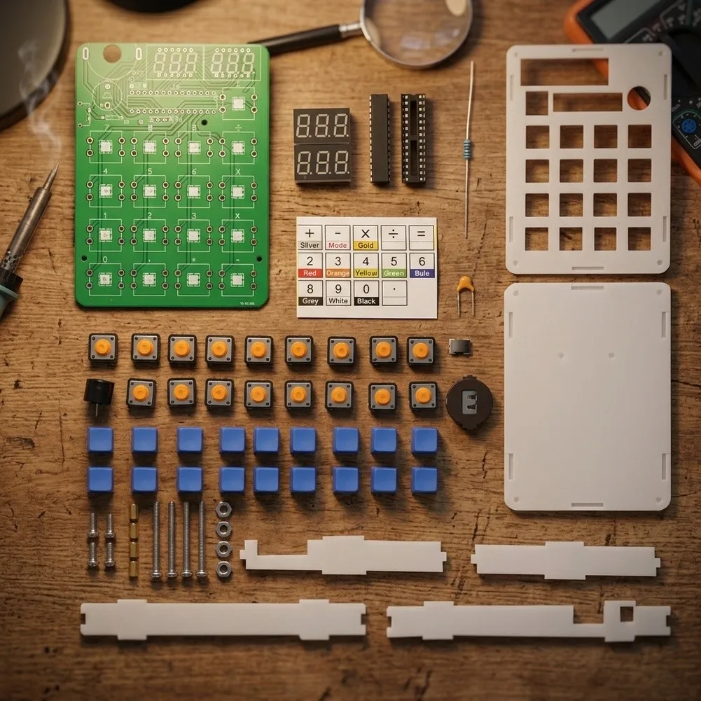 DIY Electronics for Kit Digital Display Kit USB Powered Calculator ABS Shell Material Multi-functional Math Operations
