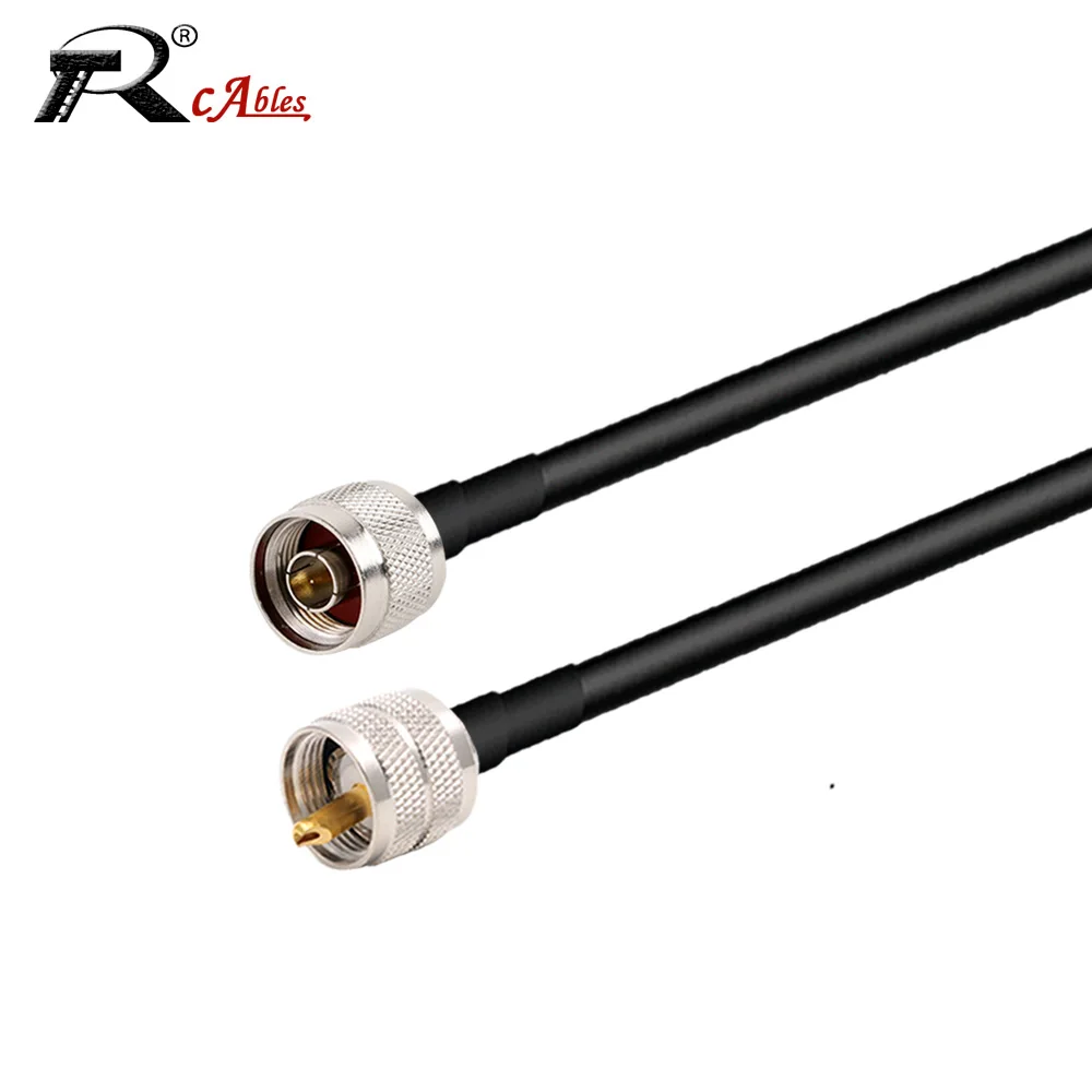 

RG58 Cable N Male Right Angle to PL259 UHF Male Plug Connector RF Coaxial Extension 50-3 50 Ohm Pigtail Jumper Adapter