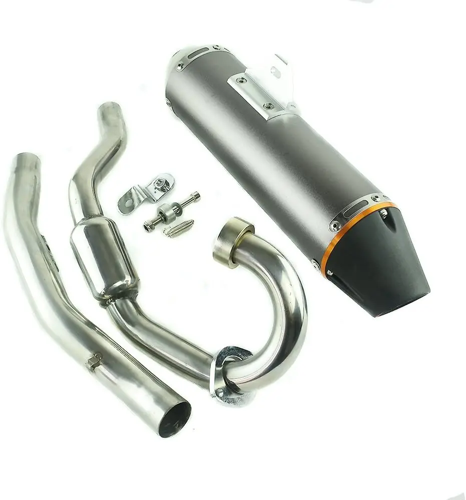 Motorcycle Complete Exhaust Muffler Pipe System Slip-On Replacement Fits TTR230 2005-2016