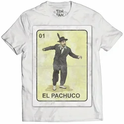 TIN TAN loteria, t-shirt, pachuco cholo chicano mexico2024 High quality Brand Casual Printed 100% Cotton cheap wholesale