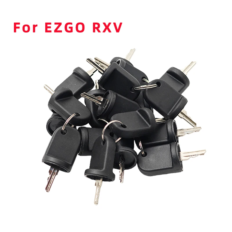 20 or 50 PCS Ignition Switch Keys Compatible with EZGO Golf Cart Gas & Electric RXV 2008- OEM 609682 609639 Ignition Keys