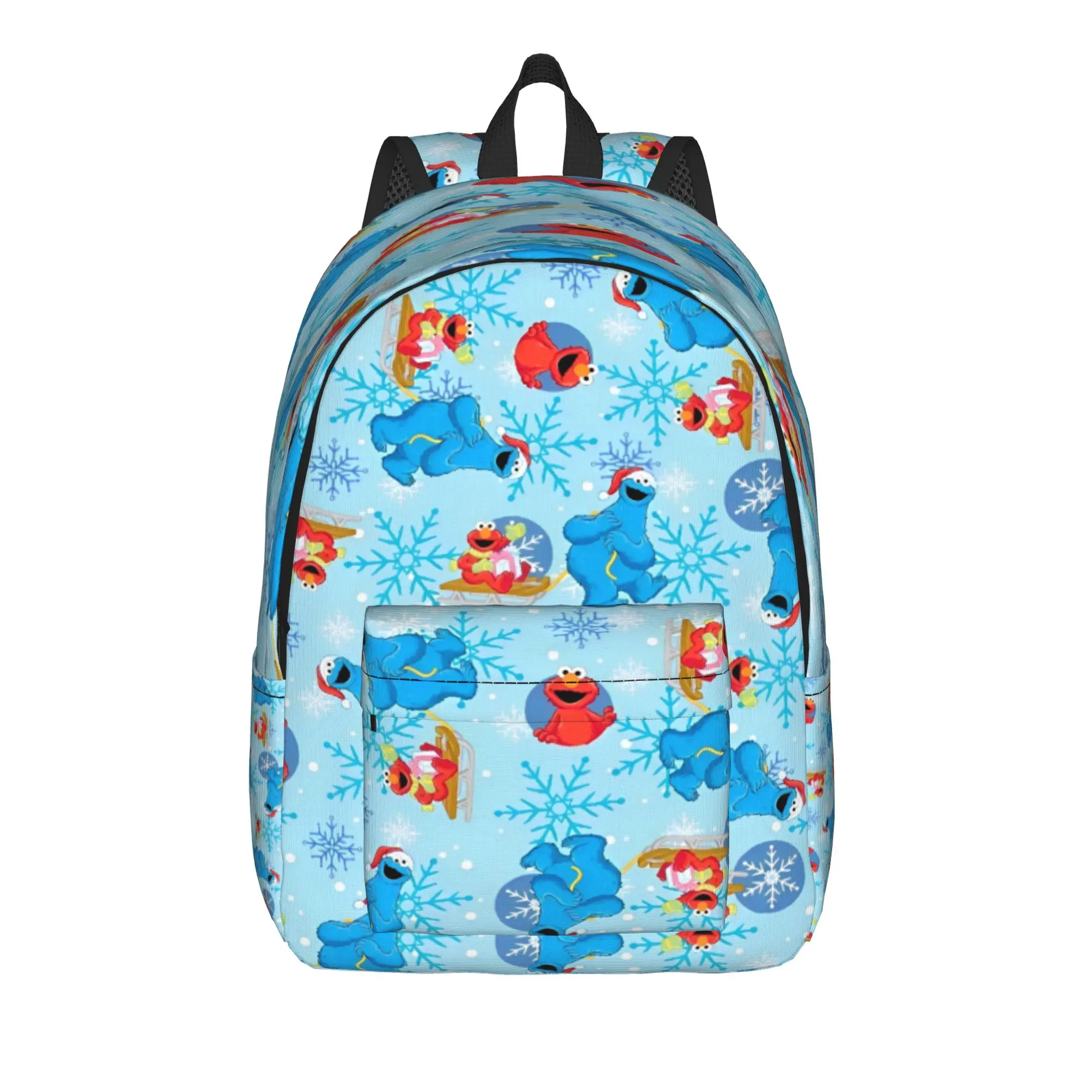Sesames Streets Backpack  Workout Backpacks Boy Girl Cool High School Bags Designer Big Rucksack