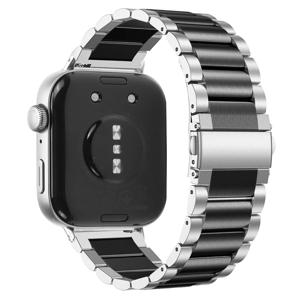 سوار من الفولاذ المقاوم للصدأ لساعة Huawei Watch Fit 3 حزام ثلاثة خرز سوار معدني لملحقات الساعة الذكية Huawei fit 3