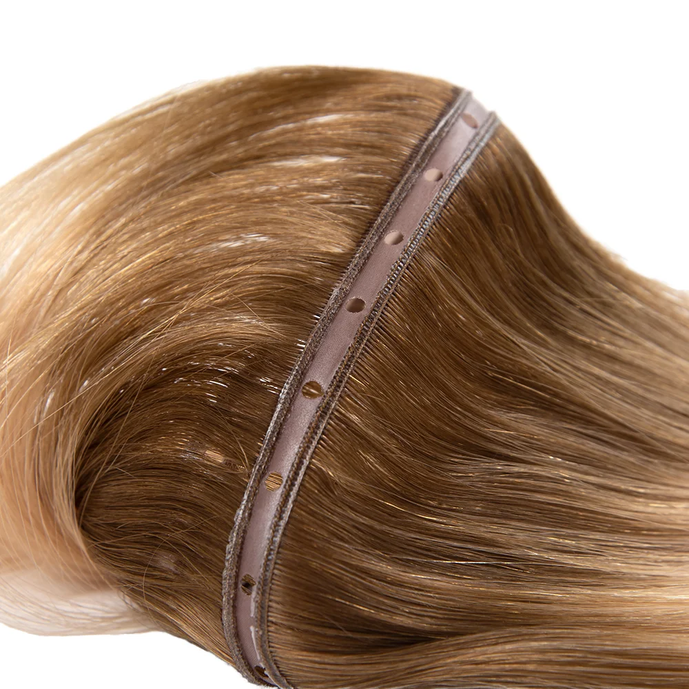 

2025 New Hot Selling European Hair Double Drawn Butterfly Hair Weaving Raw 12A Grade Natural Straight Silky Wave Hole Weft