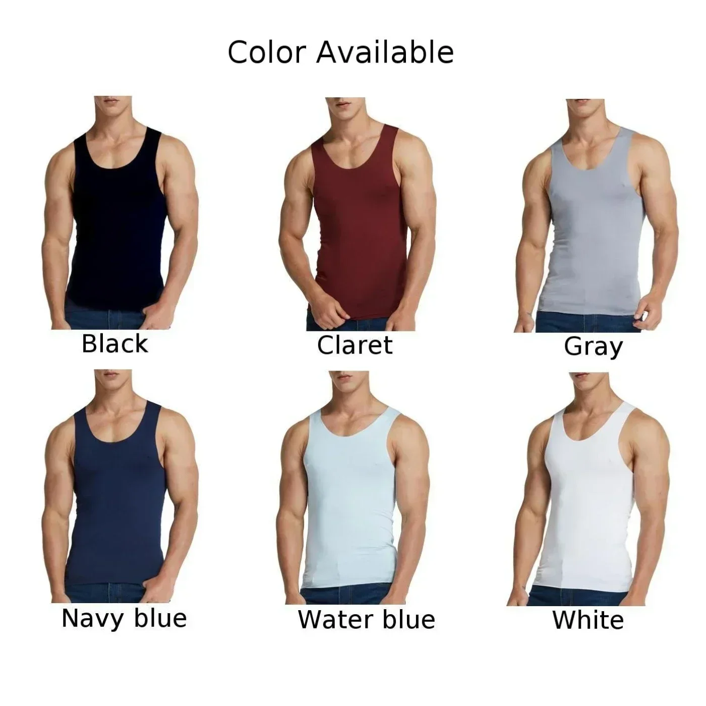 Casual Men\'s Seamless Tank Top Vest Sleeveless Ice Silk High Elastic Hurdling Gym Sports Tees Vests T Shirt Man Clothing