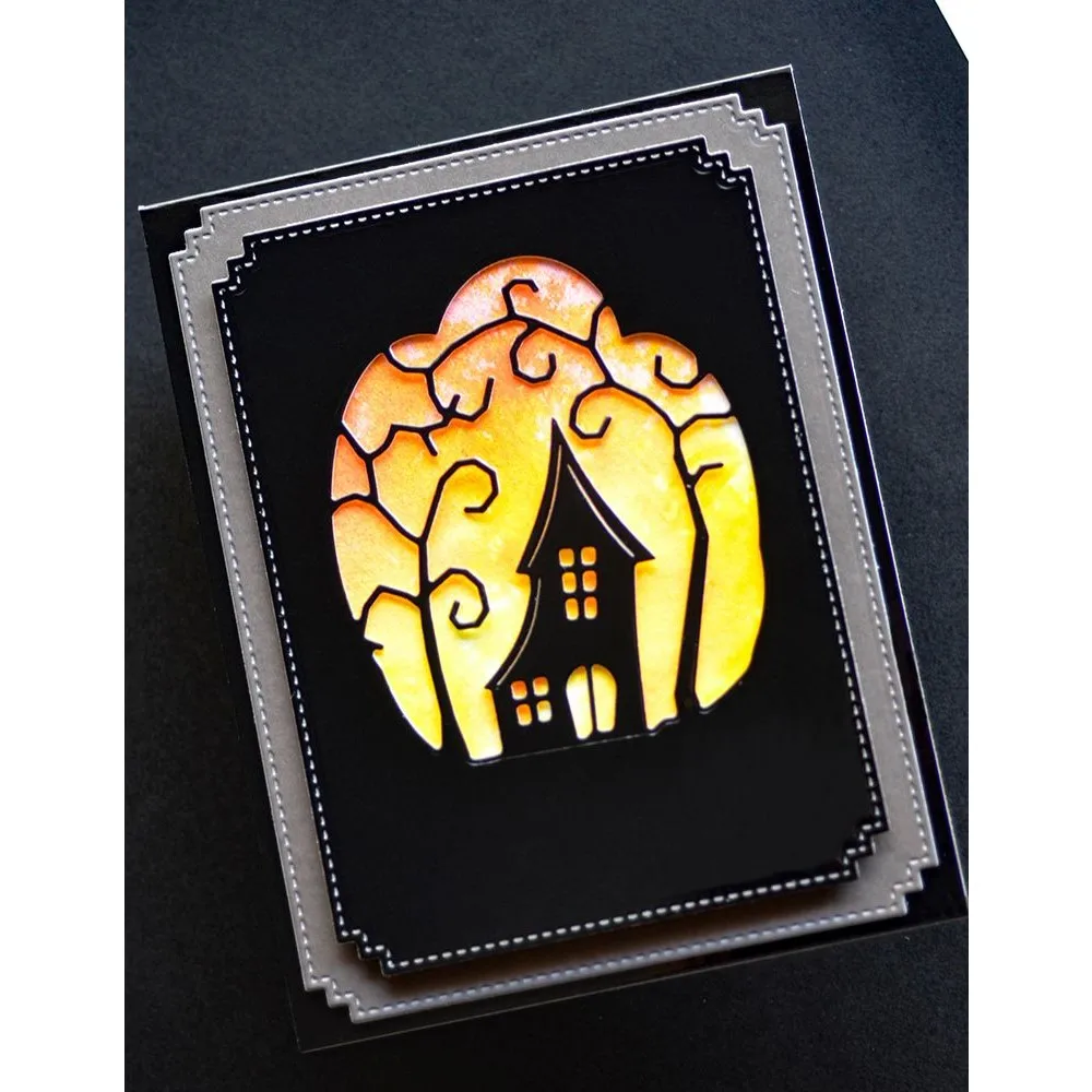 Hot Selling Boo Ghosts Cabin Halloween Metal Cutting Dies Scrapbooking Supplies Handmade Paper Card Album Template Decoration