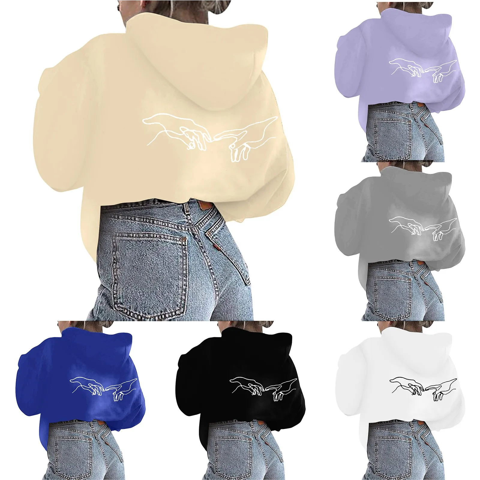 

Ladies Hoodie Sweatshirts Women Valentine's Day Letter Print Graphic Hoodie Casual Pullover Loose Junior Hoodies Teen Girls