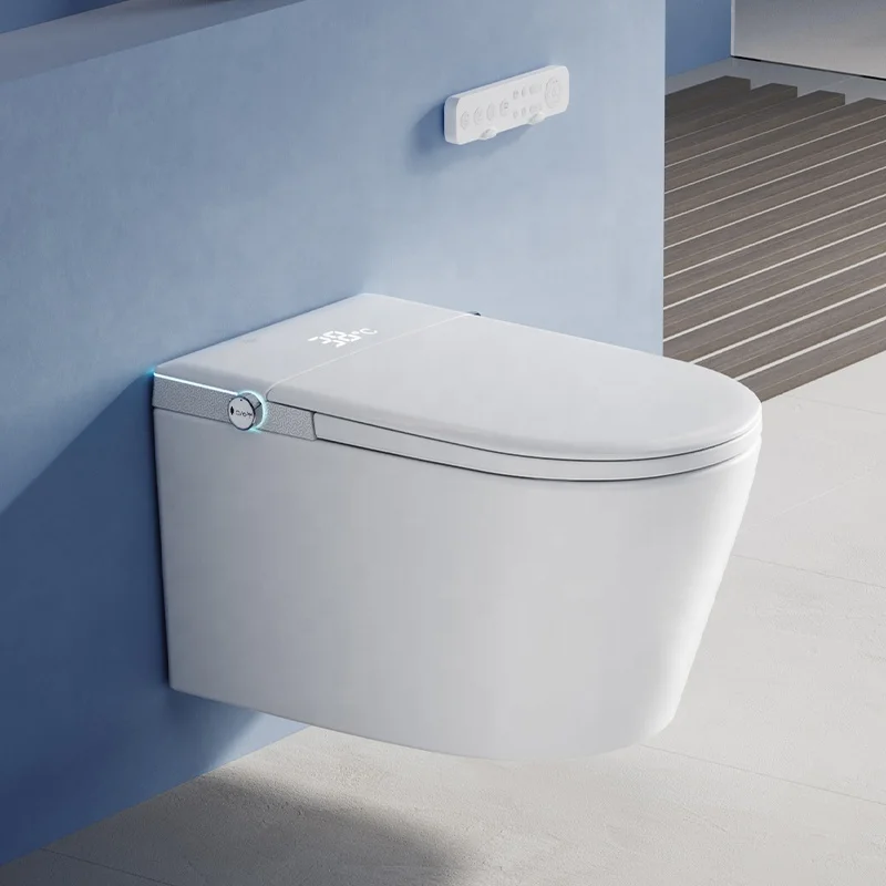 9026 Smart Toilet Intelligent UK Standards Wall Hanging Electronic Bidet WC Suspended Wall Mounted Smart Toilet