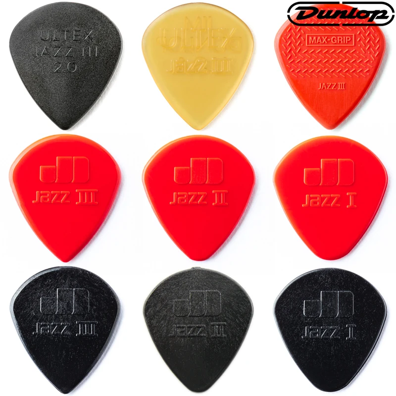 Dunlop Jazz 3 XL MAX IP ULTEX Guitar Pick for  Bass 138mm Jazz Style Guitar Accessories