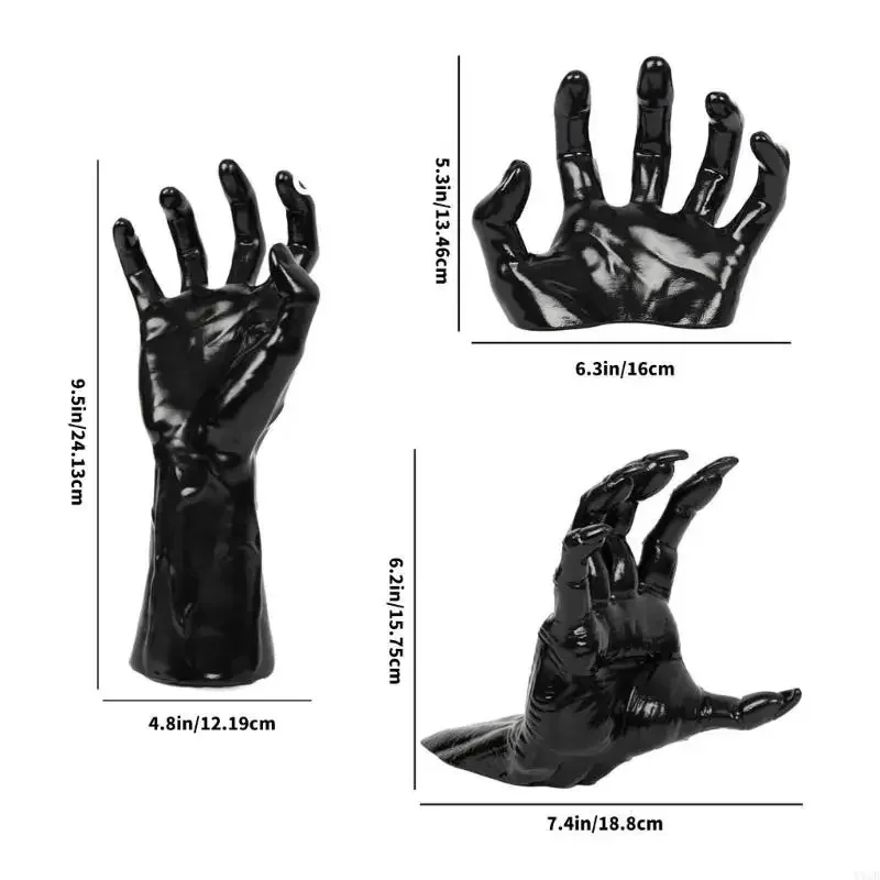 Devil Hand Holder Decoration Wall Mounted Reaching Hands Halloween Party Indoor Outdoor Hanging Ornament