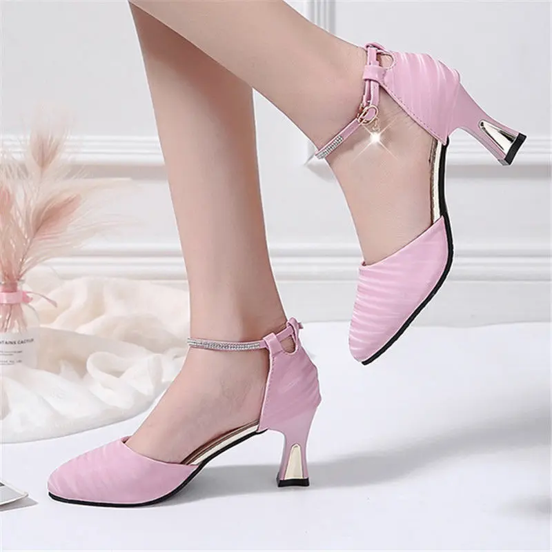 Cresfimix-zapatos de tacón alto con punta estrecha para mujer, sin cordones calzado cómodo, plata, boda, E5044
