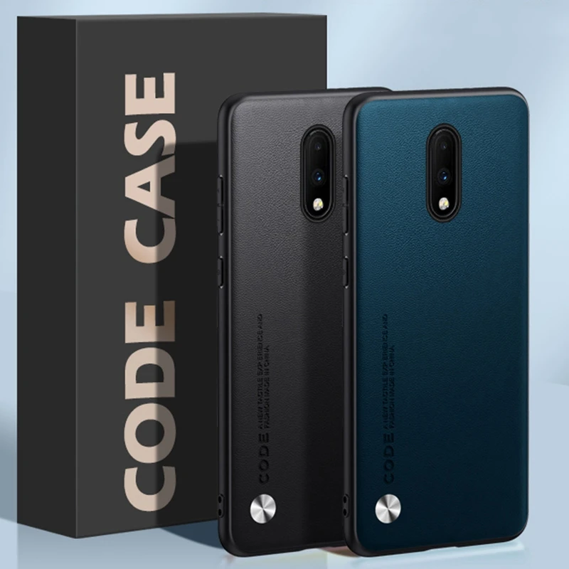 Image of Luxus PU Leder Fall Für OnePlus 7 Zurück Abdeckung TPU Silikon Stoßfest Voller Schutz Telefon Fall Für One Plus 7 OnePlus7 coque