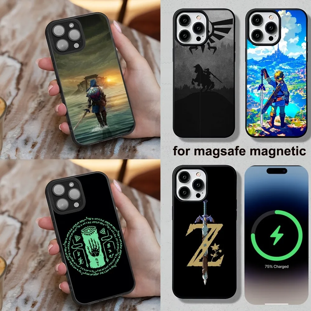 GAMES L-Legend of Z-Zelda Phone Case For iPhone 16,15,14,13,12,11,Plus,Pro,Max,Mini Soft Magesafe Magnetic Wireless Charge