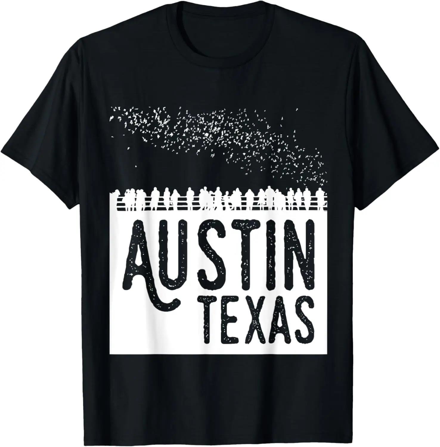 

Austin Texas Bridge Bats Design T-Shirt