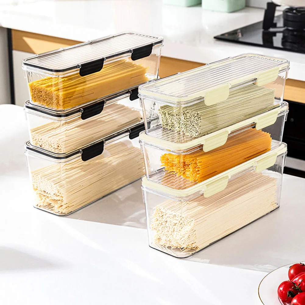 Small Stackable Food Storage Containers 2 Pack for Noodles Pasta Garlic Herbs and Dry Ingredients with No Gap Simple Structure