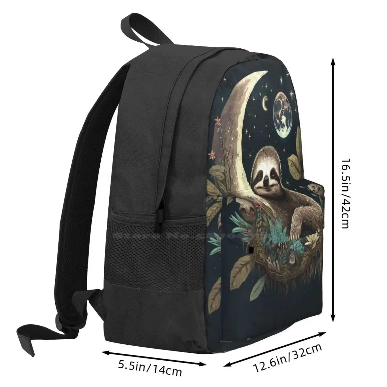 Goblincore Sloth Sac à dos, Cartable, Sacs à la mode, Forêt, Magique, Fantaisiste, Vente chaude