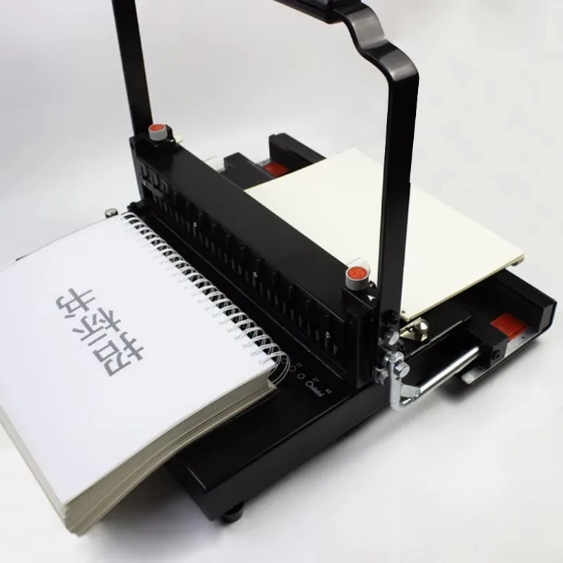 

A4 Desk Calendar 3/4 Hole Punching Machine Double Coil Binding Maker for Office School 1 Punch