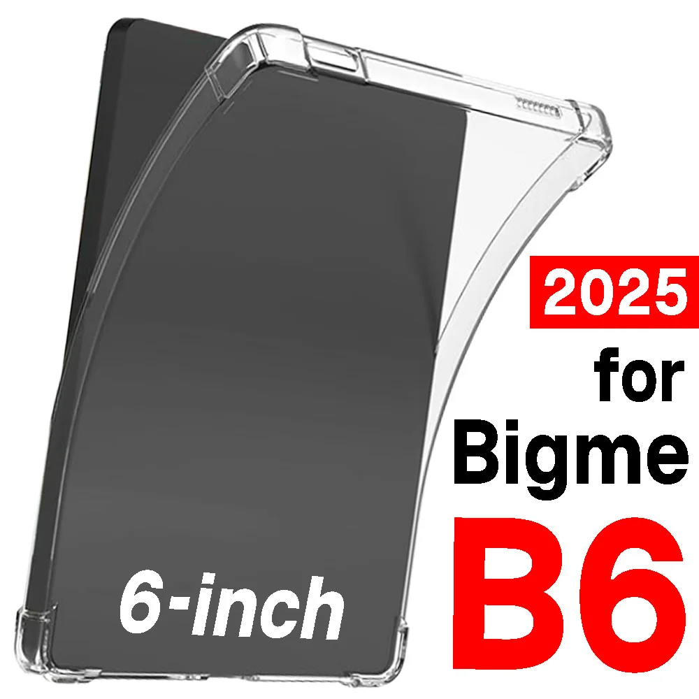 

TPU Shockproof Back Cover for Bigme B6 Clear Protective Case EReader Anti-Scratch Shockproof Slim Fit for Bigme B6 6inch 2025