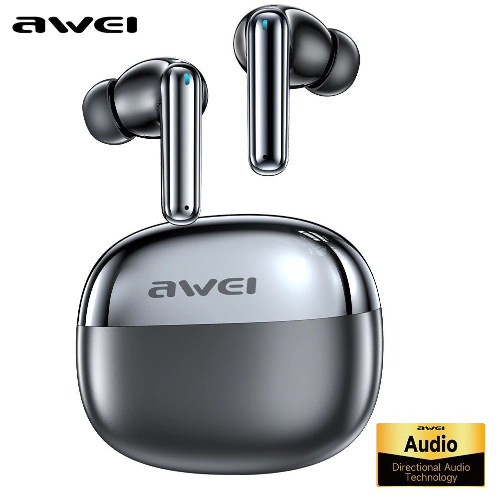 

Awei T92 ANC 6mic Ceadset Bluetooth Headphones TWS Earphones Wireless In-ear Earbuds Type-C Quick Charge Headset With Microphone