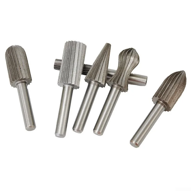 

ABUN-6PCS Carbide Burrs Set, Fine Carving Carbide Burrs, Carbide Burs Rotary File Carving Grinding Bit