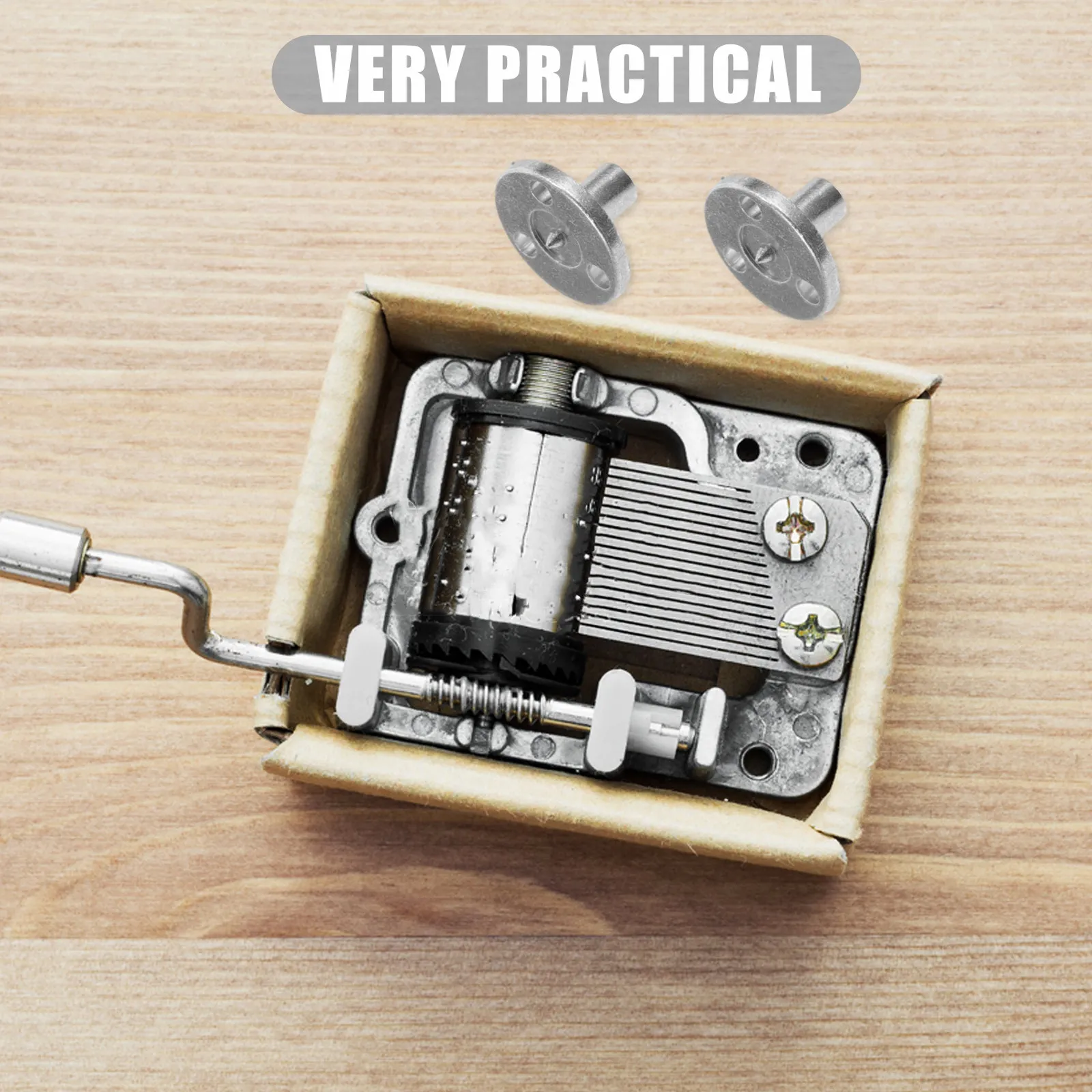 10Pcs Musical Box Mechanism Parts Replacement Music Box Movement Base for DIY Assembly Smooth Winding Sound Production