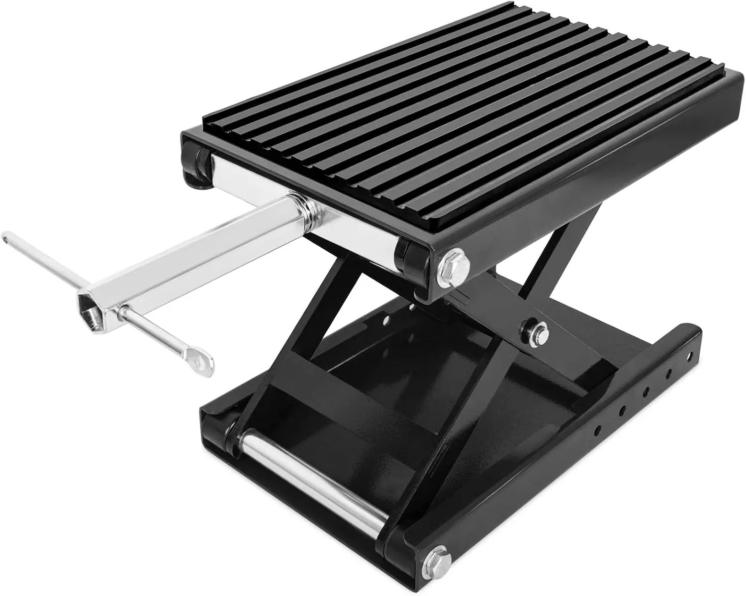 

1300 LBS Motorcycle Jack Thickened 0.48" Rubber Pad Motorcycle Lift Upgraded Anti-Slip Bottom Dirtbike Stand Carbon Steel Motorc