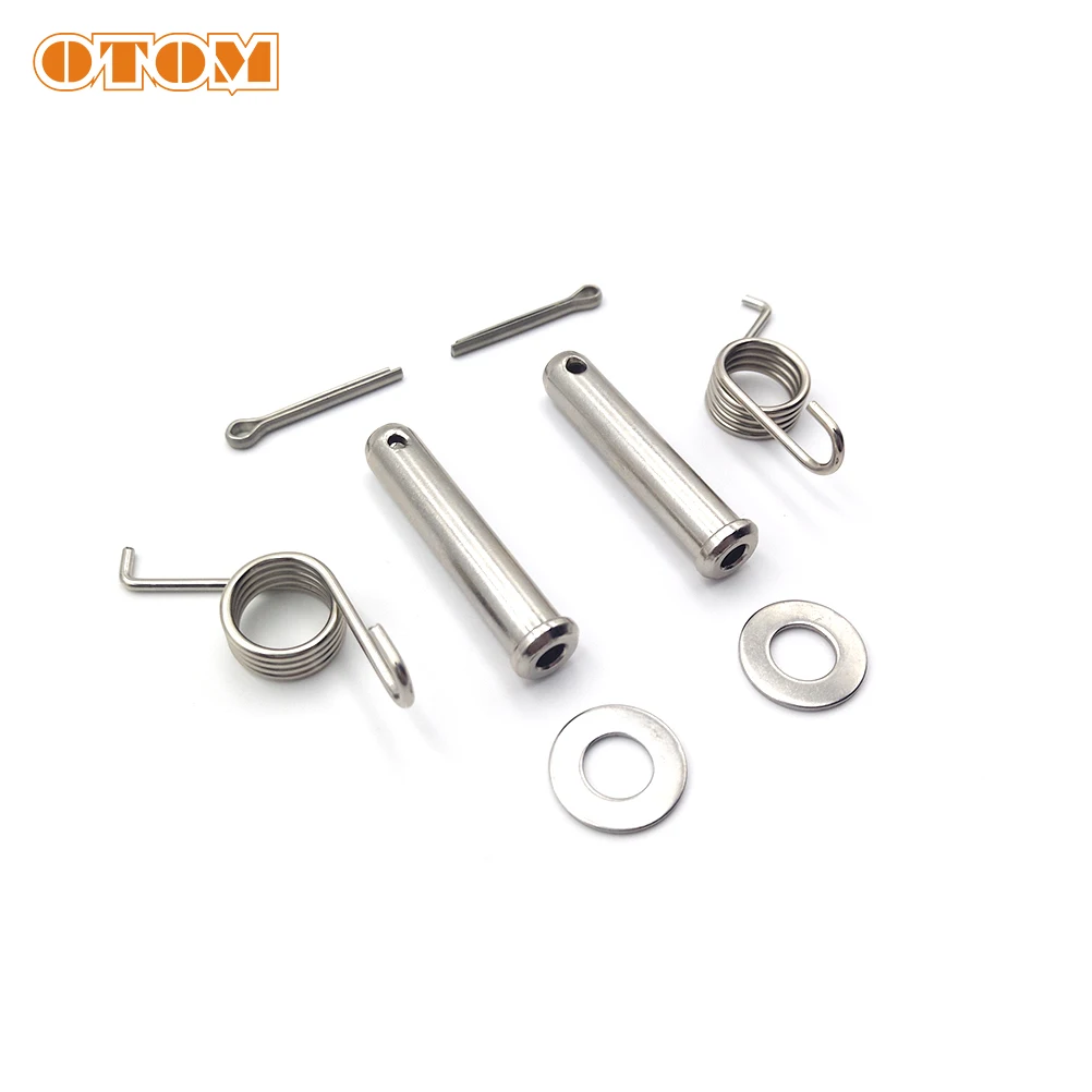 OTOM Motorcycle Footpegs Foot Peg Pin Clamp Spring Footrests Stainless Steel Pedal For KTM EXC SX XCW HUSQVARNA FE TC TE TX FX