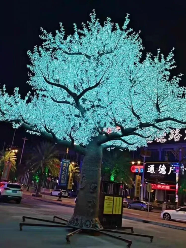 Christmas Decorations LED Cherry Blossom Tree Light 3200pcs LED Bulbs 4.5m Height Option Rainproof Outdoor Usag