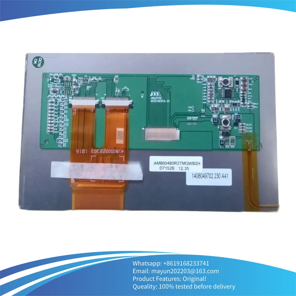 Original Grade A+ AM800480R3TMQW-TA1H-A AM800480R3TMQW-TA1H AM800480R3TMQW TA1H 7.0 inch LCD DISPLAY Screen Panel For Ampire