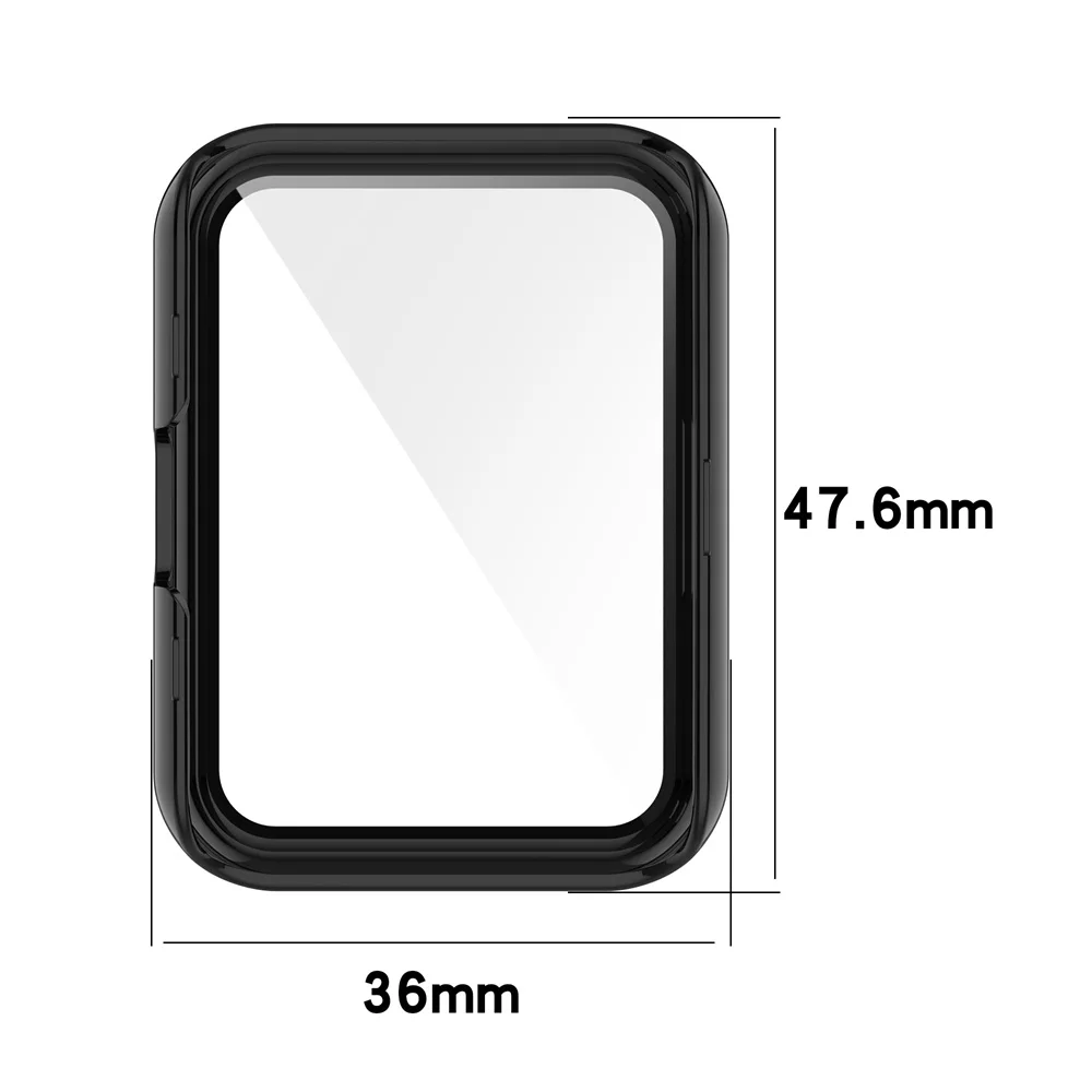 BEHUA สมาร์ทนาฬิกาป้องกันกรณีและฟิล์มสำหรับ Huawei นาฬิกา2 Fit Fit2 PC เต็มรูปแบบป้องกัน Cover Shell กรณี