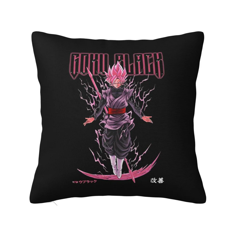 Dragon Ball Super Saiyan Goku Pillow Cover - Anime Fan Favorite Throw Pillow Case for Bedroom & Living Room Decor