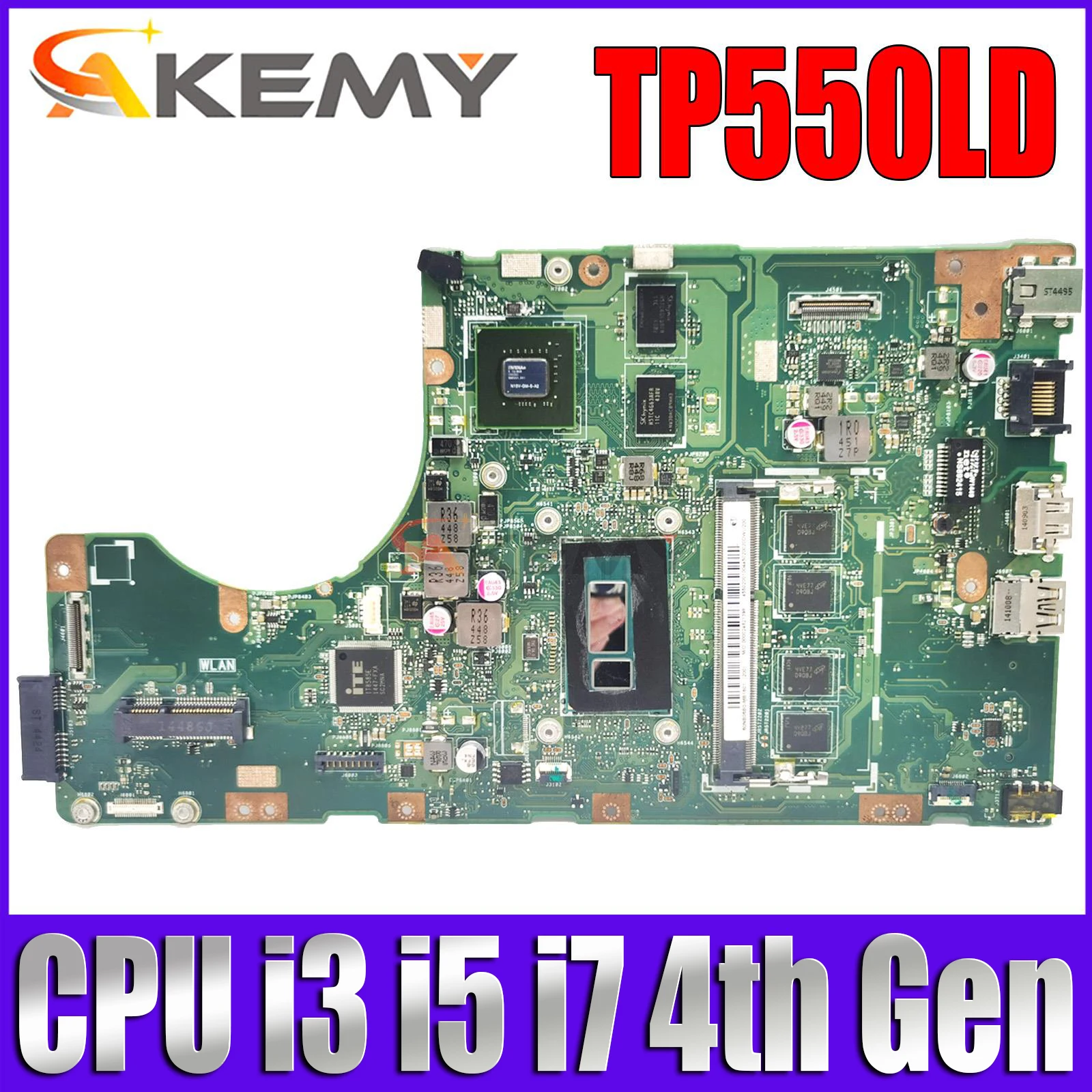 

TP550LD Laptop Motherboard for ASUS TP550L TP550LN TP550LJ TP550LA Mainboard CPU I3 I5 I7 CPU GT820/920M 100% test ok