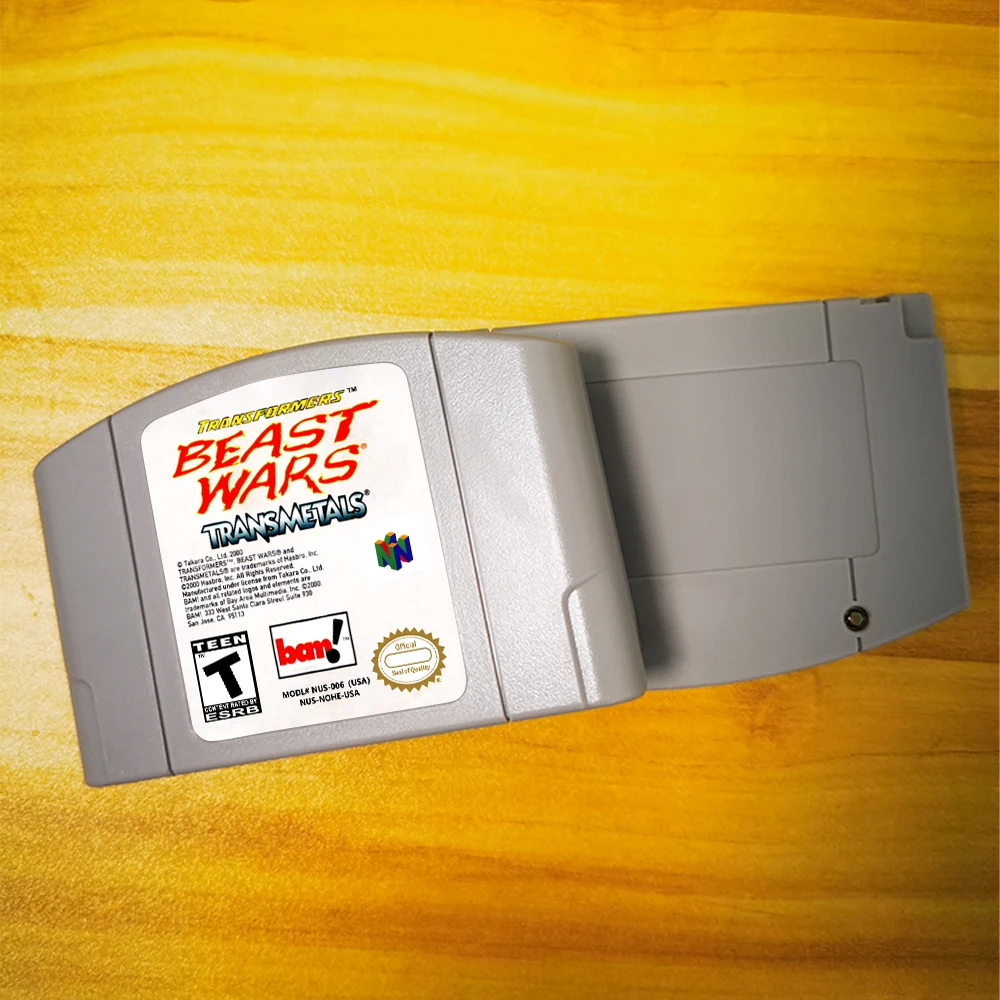 Beast Wars Transmetal N64 USA/EUR الإصدار 64 بت ألعاب الفيديو خرطوشة هواية جمع الهدايا اللعب