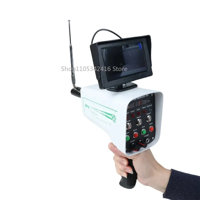 Industrial A8 3D LCD Metal Detector Large Screen Remote Gold Gemstone Precious Stone Scanner
