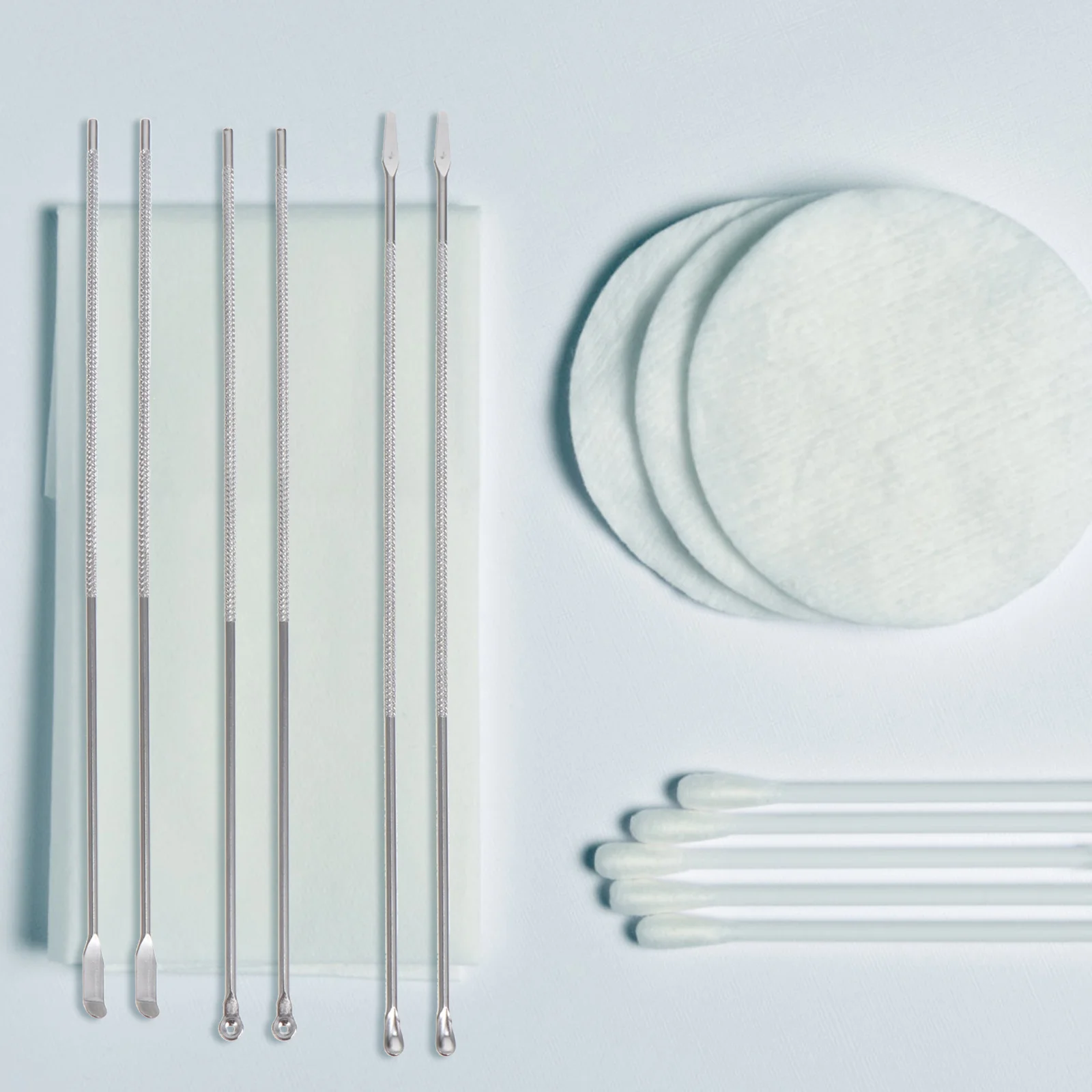 

1Set Earwax Removal Tool Kit Multi Function Ear Tools Thoroughly Polished Safe Non Slip Handle Silver Home