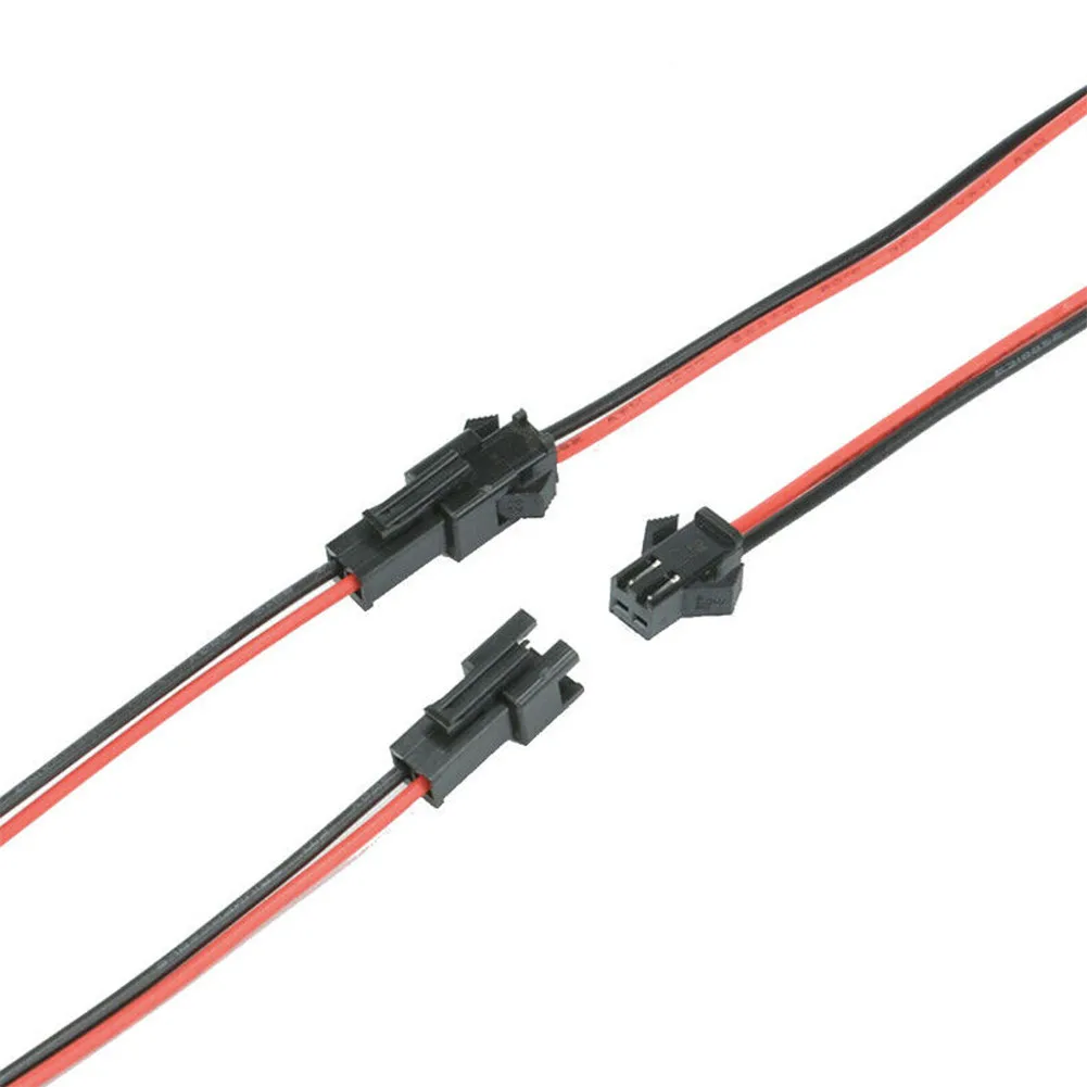 High Quality 2/3/5 Pin Male And Female Connector Wire Connector With Cable 10cm Connector 5 Pairs Black JSTSM LED