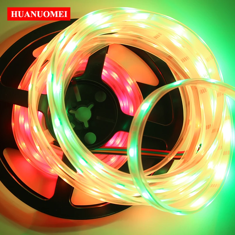 

5V 48Pixels/M APA107 RGB LED Neon Strip Light 5050 SMD Flexible Tape Room Outdoor Lamp TV Waterproof Silicon Tube IP67 WHITE PCB