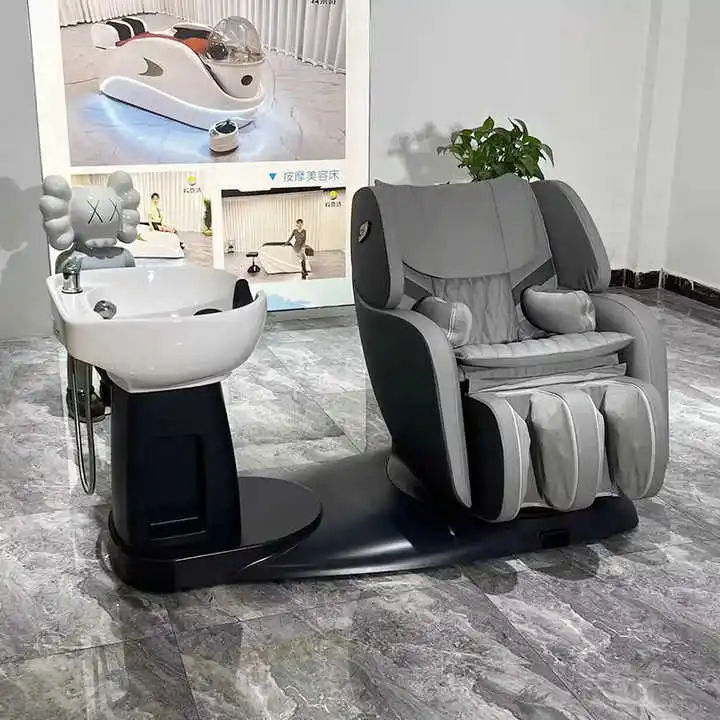Postmodern Electric Massage Shampoo Bed Multifunctional Rotatable Shampoo Chair Hair Salon Hair Salon Care